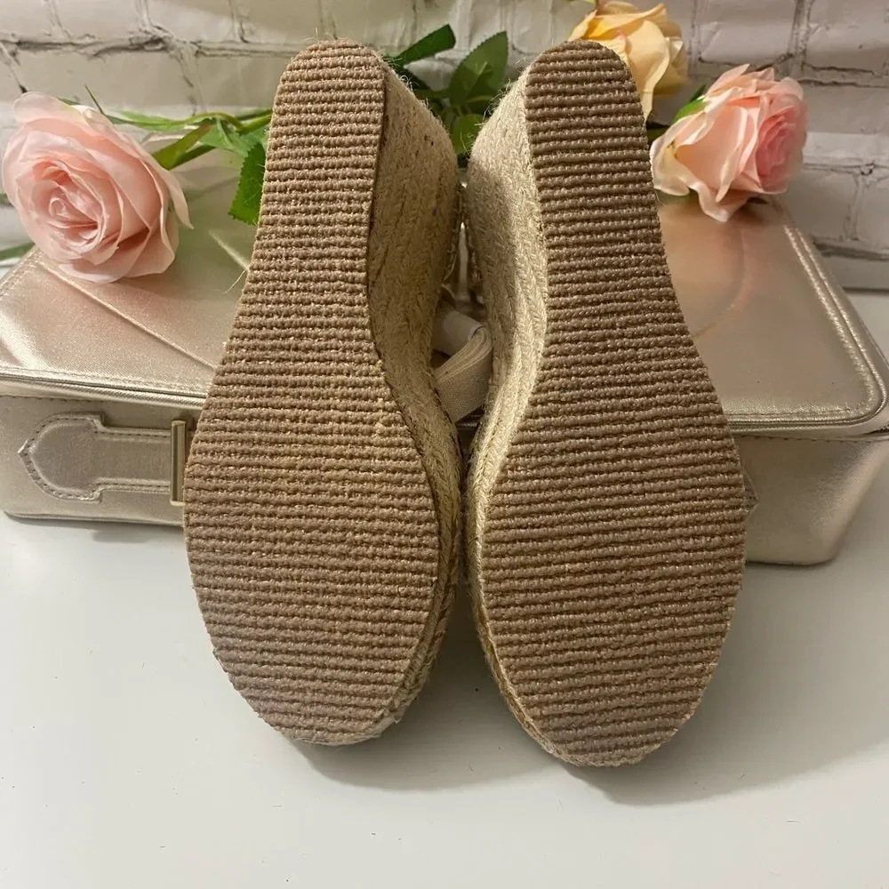Coconuts by Matisse Leopard Print Espadrille Wedges